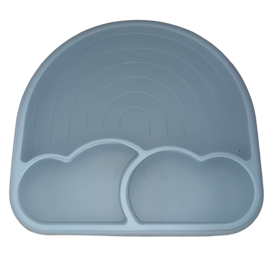 Rainbow Suction Plate with Lid