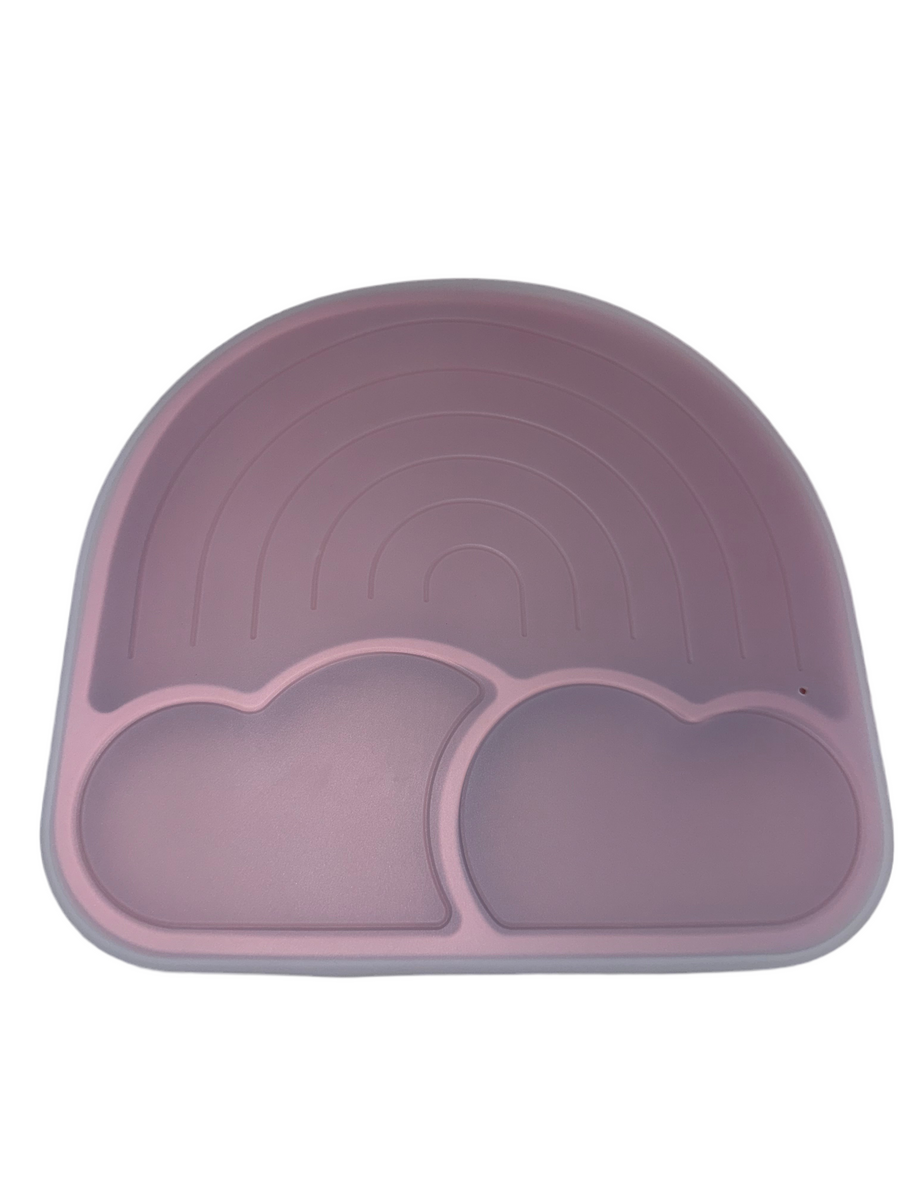 Rainbow Suction Plate with Lid