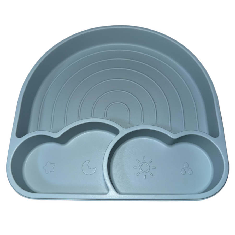 Rainbow Suction Plate with Lid